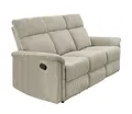 Produktbild: luma-home 3-Sitzer 15506, Sofa mit halbautomatischer Relaxfunktion B180/T93/H100 cm, 3-Sitzer Federkern, Wellenunterfederung, Bezug Cord Beige