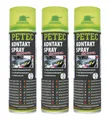 Produktbild: 3x PETEC  Kontaktspray electronic Spray  500ml Kontaktreiniger - 71150
