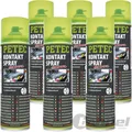 Produktbild: 6x500ml PETEC KONTAKTSPRAY ELECTRONIC KONTAKTREINIGER KORROSIONSSCHUTZ SPRAYDOSE