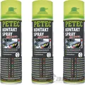 Produktbild: 3x500ml PETEC KONTAKTSPRAY ELECTRONIC KONTAKTREINIGER KORROSIONSSCHUTZ SPRAYDOSE