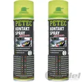 Produktbild: 2x500ml PETEC KONTAKTSPRAY ELECTRONIC KONTAKTREINIGER KORROSIONSSCHUTZ SPRAYDOSE