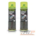 Produktbild: PETEC 2x 500ml KONTAKTSPRAY ELECTRONIC ELEKTRONIKSPRAY KONTAKTREINIGER