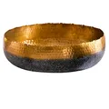 Produktbild: Riess Ambiente Handgearbeitete Deko Schale Orient 52cm Gold mit Patina Hammerschlag Design Dekoschale Wohnaccessoire Dekoration