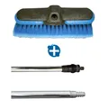 Produktbild: ReinigungsBerater Auto Waschset 2-teilig mit Bürste und Wasserstange Autowaschbürste mit wasserführender Aluminium Stange 140 cm 600.100.078