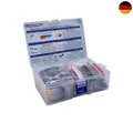 Produktbild: Elektronik Komponenten Set 1390 Stück Dioden Widerstände Transistoren LED