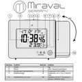 Produktbild: Miraval Funk-Projektionswecker Funkwecker USB 2 Alarme Temperaturanzeige Datum - 4-MV5822-1