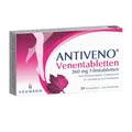 Produktbild: ANTIVENO Venentabletten von Heumann, unterstützt bei Venenschwäche mit Schwellungen, Schmerzen & Müdigkeit in den Beinen, regt die Durchblutung an, schützt vor Wassereinlagerungen in den Beinen, 30 St