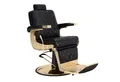 Produktbild: Barberpub Stuhl Barberpub Friseurstuhl Friseureinrichtung 9671 (Gold-Schwarz), mit Kopfstütze Kippbar, Höhenverstellbar, Drehbar