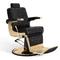 Produktbild: Barberpub Friseurstuhl Friseureinrichtung 9671 (Gold-Schwarz)