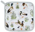 Produktbild: Ulster Weavers Topflappen Farmhouse Ducks, (Set, 1-tlg., Set), 1x Topflappen hitzebeständig wattiert Pfannen Untersetzer ca.21x21cm
