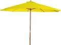 Produktbild: Sonnenschirm Florida, Gartenschirm Marktschirm, Ø 3,5m Polyester/Holz 7kg gelb