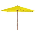 Produktbild: Mendler Sonnenschirm Florida Ø 3,5m Polyester/Holz - gelb
