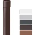 Produktbild: Inefa - Fallrohr 100 cm, pvc Regenrohr Dachrinnenzubehör,einfache Steckmontage, Made in Germany - DN50 / 50mm, 1 Stück,Dunkelbraun