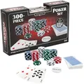 Produktbild: Goliath – POKER-SET 300 CHIPS, Aluminiumbox mit Kartenspiel, 300 Pokerchips und 5 Würfeln, Brettspiel für Erwachsene und Kinder ab 6 Jahren, 2 bis 10 Spieler