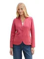 Produktbild: TOM TAILOR Damen 1038703 Basic Ottoman Blazer mit Taschen, 11016 - Berry Red, L