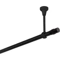 Produktbild: MDEKOR Gardinenstange, 1-läufig, kürzbar, Deckemontage, Gardinenstange Vorhangstange Deckenmontage schwarz 600 cm