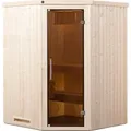 Produktbild: weka Elementsauna KIRUNA 1 GT inkl. 3,6 kW Kompakt-Ofenset (230 V) x B x T x H  x 144 x 144 x 199 - Braun