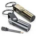 Produktbild: Ewiges Streichholz Benzin Feuerzeug mit Schlüsselanhänger, 2er Packung, Versa...