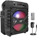 Produktbild: Pyle Partybox - Bluetooth Lautsprecher Groß, PA Anlage, Musikbox, Karaoke Box, 300W, 8
