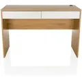 Produktbild: Mid.you Schreibtisch, Weiß, Eiche, Holzwerkstoff, 2 Schublade(n) Schubladen, rechteckig, 50x78x120 cm, Kabeldurchlass, Arbeitszimmer, Schreibtische, Bürotische