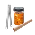 Produktbild: Fermentier Starter Set NATIVO 4 Teilig Transparent Glas Liter Zubehör Hausrat