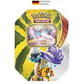 Produktbild: Pokémon-Sammelkartenspiel: Tin-Box Paradox-Schicksale: Furienblitz-ex (1 holografische Promokarte & 4 Boosterpacks)