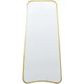 Produktbild: Beliani - Wandspiegel Gold Eisen Glas 58 X 122 Cm Unregelmäßige Form Hängende Dekoration Modern Minimalistisch Wohnzimmer Schlafzimmer Flur
