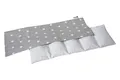 Produktbild: Medi Partners Kirschkernkissen Mikrowelle 60x20cm Körnerkissen groß Wärmekissen 800g 100% Baumwolle 5 kammern abnehmbarer Bezug - Kirschkernkissen nacken schulter Kältetherapie (Stars)