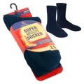 Produktbild: Footstar Damen und Herren Feet Heater Thermo Socken (1 Paar) Extra warme Winter Socken - Navy 39-42
