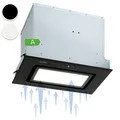 Produktbild: Klarstein Dunstabzugshaube Unterbau, Einbau-Dunstabzugshaube Flach mit Spülmaschinenfestem Aluminium-Fettfilter, 506m³/h Luftstrom, LEDs, Abzugshaube aus Stahl, Dunstabzugshaube ohne Abluftrohr