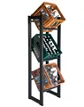 Produktbild: QUICK STAR Getränkekistenregal 39x30x140cm für 3 Kästen Standregal