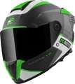 Produktbild: FC-Moto Hawk EVO-X Helm, schwarz matt/grün/weiß, S