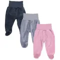 Produktbild: TupTam Nickihose TupTam Mädchen Nicki Baby-Hose mit Fuß 3er Pack bunt 62