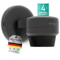 Produktbild: Oktaplex 2er Set Mia Bewegungsmelder 360 Grad schwenkbar Outdoor IP65 Motion Sensor 10 m Reichweite 230 V anthrazit