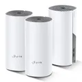 Produktbild: TP-LINK TP-Link Deco E4 (3-pack) Dual-Band (2,4 GHz/5 GHz) Wi-Fi 5 (802.11ac) Weiß, Grau 2 Intern (Deco E4(3-pack))