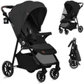 Produktbild: LIONELO EMMA ONE Buggy bis zu 22 kg von 6 m bis 4 Jahre Schwenkbare 360 Räder° Vollfederung Einhändig klappbar Verstellbare Rückenlehne und Fußstütze XXL-Verdeck UPF50+