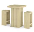 Produktbild: vidaXL Gartenlounge-Set 3-tlg. Gartenbar-Set Kiefernholz Imprägniert, (3-tlg)