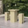Produktbild: vidaXL 3-tlg. Gartenbar-Set Kiefernholz Imprägniert NEU