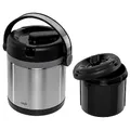 Produktbild: EMSA 509244 MOBILITY Isolier-Speisegefäß 1,2 L Edelstahl Schwarz - 100 % dicht - warme Mahlzeit - heiße Speisen für unterwegs, 1.2 L