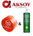 Produktbild: (2,36€/100ml) 1x RedOne Haarwax Orange 150ml  & Aftershave Cream Cologne Fresh