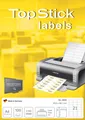 Produktbild: TOP STICK Universal-Etiketten, 210 x 297 mm, weiß, 100 Blatt