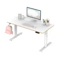 Produktbild: ULTRADESK - Pulsar Kinderschreibtisch Höhenverstellbar - Höhenverstellbarer Schreibtisch - 120x60x55-81cm - Computertisch für 2 Monitore - für Kinderzimmer, Jugendzimmer - Weiß