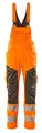 Produktbild: Mascot 19569-236-1418 Accelerate Safe Prowash Stretch Zones Zweifarbig Latzhose mit Knietaschen, Hi-Vis Orange/Dunkelanthrazit, 90C46 Größe
