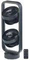 Produktbild: Carlo Milano Turmventilatoren: Standventilator mit 2 Rotoren, 3 Stufen, Oszillation, Timer, 70 Watt (Ventilator mit Timerfunktion, Raumzirkulator-Ventilator)