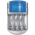 Produktbild: Varta LCD Charger 4x5716 & 12V & USB Rundzellen-Ladegerät NiMH Micro (AAA), Mignon (AA)