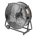 Produktbild: STIER Trommelventilator Bodenventilator, fahrbar, 330W, Ø600mm, Windmaschine, Industrieventilator, Hallenlüfter, Standventilator, Hallenkühlung, schwarz, Neigungswinkel einstellbar