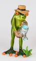 Produktbild: Dekofigur Frosch Gärtner mit Gießkanne handbemalt