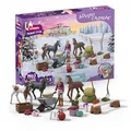 Produktbild: schleich Horse Club | Adventskalender Horse Club 2025 – Weihnachtswunder Fohlenaufzucht 99178 | mit beweglicher Figur Sofia, 3 Pferdefiguren & Zubehör | Geschenkidee für Kinder ab 5 Jahren | 34 Teile