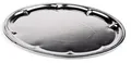 Produktbild: APS Partyplatte oval (B)460 x (T)340 mm silber aus Metall