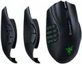 Produktbild: Razer Naga V2 Pro - Maus - MMO, HyperScroll Pro Rad, Gaming - ergonomisch - Für Rechtshänder - optisch - 20 Tasten - kabelgebunden, kabellos - Bluetooth, USB-C, 2,4 GHz (RZ01-04400100-R3G1)